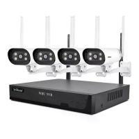 SriHome NVS001 IPC037 1080P 4CH Camera NVR Kit Buiten 2MP WiFi Tweewegs Geluid 3 Nachtzichtmodi Humanoïde Bewegingsdetec