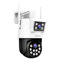 Srihome SH048 4MP Dual Lens Slimme Beveiligingscamera Buiten WiFi PTZ Auto Tracking Volledige Kleur Nachtzicht Twee weg
