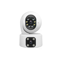 SriHome SH049 2MP HD Dual Lens WIFI PTZ Beveiligingscamera AI Bewegingsdetectie Kleur Nachtzicht Twee weg Geluid Afstand