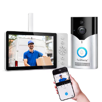 SriHome SH054 DH002 4MP HD WiFi Draadloze Video Intercomsysteem Deurbels Camera 120° Kijkhoek PIR Bewegingssensor Infrar
