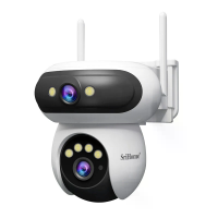 SriHome SH062 8MP dual lens buitenshuis beveiligingscamera PTZ Wireless AI Human Motion Auto Tracking Full Color Night V