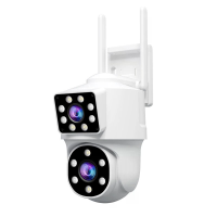 Srihome SH063 4MP Outdoor Security Camera PTZ Slimme WiFi beveiligingsmonitor met dual lens AI mensachtig tracking volle