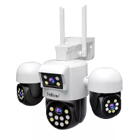 SriHome SH069 8MP Quad Lens Beveiligingscamera met Volle Kleur Nachtzicht 3X Digitale Zoom 320° Pan 90° Kanteling Tweezi