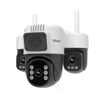 SriHome SH073 6MP 3X Zoom WIFI PTZ Beveiligingscamera 360° Dekking Volle Kleur Nachtzicht Menselijke Beweging Twee weg A