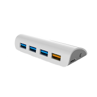 Ssk Shu800 4 Ports Usb 3.0 Hub With Dc 5v/3.5A Power Adapter Hub Charging Two In One For Laptop