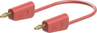 Stäubli 64.1037 07522 // LK 4A S25 Meetsnoer 75 cm Rood 1 stuk(s)