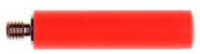 Stäubli B4 E M4 I ROT Schroefadapter Draadbout M4   Bus 4 mm Rood 1 stuk(s)