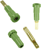 Stäubli EB2 Laboratoriumbus Bus, inbouw verticaal Stift Ø: 2 mm Groen 1 stuk(s)