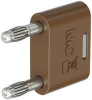 Stäubli KS 4N 19 Verbindingsstekker Bruin Stift Ø: 4 mm Penafstand: 19 mm 1 stuk(s)
