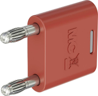 Stäubli KS2 4N 19 Verbindingsstekker Rood Stift Ø: 4 mm Penafstand: 19 mm 1 stuk(s)