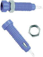 Stäubli LB2 IF Laboratoriumbus Bus, inbouw verticaal Stift Ø: 2 mm Blauw 1 stuk(s)