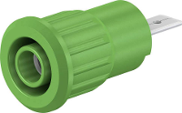 Stäubli SEB4 F/A Veiligheids labconnector, female Bus, inbouw Groen 1 stuk(s)