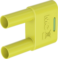 Stäubli SKS 4N 19 Verbindingsstekker Groen, Geel Stift Ø: 4 mm Penafstand: 19 mm 1 stuk(s)