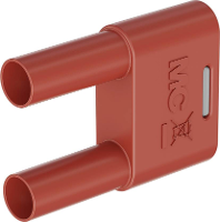 Stäubli SKS 4N 19 Verbindingsstekker Rood Stift Ø: 4 mm Penafstand: 19 mm 1 stuk(s)