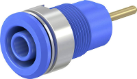 Stäubli SLB4 R Veiligheids labconnector, female Bus, inbouw Blauw 1 stuk(s)