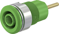 Stäubli SLB4 R Veiligheids labconnector, female Bus, inbouw Groen 1 stuk(s)