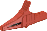 Stäubli XKK 1001 Veiligheids krokodilklem CAT II Rood