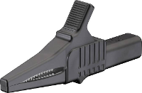 Stäubli XKK 1001 Veiligheids krokodilklem CAT II Zwart