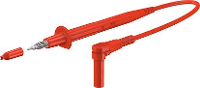 Stäubli XPF 484 Veiligheidsmeetsnoer 4mm veiligheidsstekker 4mm veiligheidsstekker 1.50 M Rood 1 stuk(s)