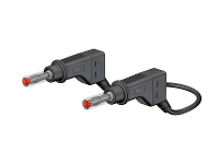 Stäubli XZG425/SIL Veiligheidsmeetsnoer Banaanstekker 4 mm Banaanstekker 4 mm 0.50 M Zwart 1 stuk(s)