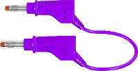 Stäubli XZG425/SIL Veiligheidsmeetsnoer Banaanstekker 4 mm Banaanstekker 4 mm 2.00 M Violet 1 stuk(s)