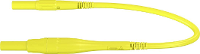StÃ¤ubli XSMF 419 Meetsnoer [Banaanstekker 4 mm   Banaanstekker 4 mm] 100 cm Geel