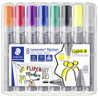Staedtler 356 SWP8 Flipchartmarker Flipchartmarker Ronde punt 2   5 mm 8 stuk(s)