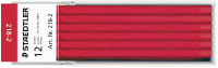 Staedtler Balpenvulling 218 2 Rood 12 stuk(s)