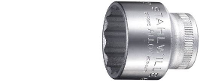 Stahlwille 02010009 Inbusdop Dopsleutelinzetstuk 9 Mm 3/8 (10 Mm) Afmeting, Lengte: 25 Mm