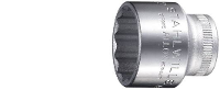 Stahlwille 02010014 Inbusdop Dopsleutelinzetstuk 14 Mm 3/8 (10 Mm) Afmeting, Lengte: 30 Mm