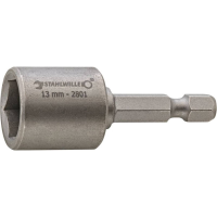 Stahlwille 2801N/ 13 STECKSCHLUESSEL MIT MAGNET 28011013 Zeskant Dopsleutelinzetstuk Zeskant
