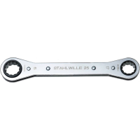 Stahlwille 41130708 25 7 X 8 RATSCHENRINGSCHLUESSEL Dubbele ringsleutelratelset Sleutelbreedte (metrisch) 7   8 mm