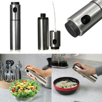 Stainless Steel Bottle Oil Vinegar Sprayer Pot Kitchen Cooking Tool