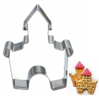 Stainless Steel Castle Diy Cake Cookie Cutter Baking Biscuit Fondant Cake Mold Tool