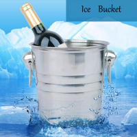 Stainless Steel Ice Bucket Champagne Barrel Beer Wine Cooler