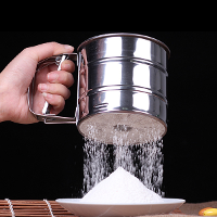 Stainless Steel Mechanical Baking Icing Flour Sugar Sifter Shaker