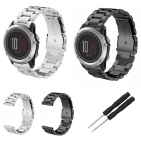 Stainless Steel Replacement Band Metal Wrist Strap For Garmin Fenix 3/3 Hr Watch