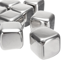 Stainless Steel Whisky Stones Cube Glacier Whiskey Rocks