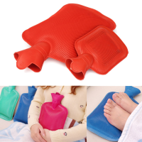 Standard Natural Rubber Hot Water Bottle Bag Winter Body Hand Warmer Elder Child