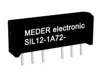 StandexMeder Electronics SIL05 1A72 71D Reedrelais 1x NO 5 V/DC 0.5 A 10 W SIL 4