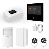 Staniot 4.3 Inch draadloze inbraakset 4G GSM Tuya Smart Home Beveiligingsalarmsysteem Ingebouwde sirene Tweeweg Intercom