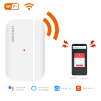 Staniot Tuya Smart WiFi Door Window Sensor Open Closed Detector Home Security Protection Smart Life Control Work with Al