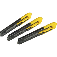 Stanley Afbreekmes SM 9mm, 3 stuks stanleymes