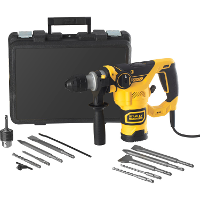Stanley FATMAX 1250W Pneumatische boorhamer met 3 delige beitelset