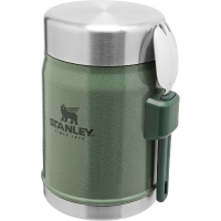Stanley PMI Classic Legendary Food Jar + Spork 0.4L Hammertone Green