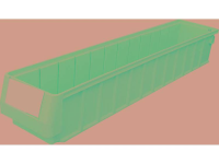 Stapelbak (b x h x d) 117 x 90 x 600 mm Blauw VISO TR 6109 1 stuks