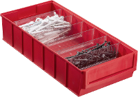 Stapelbak (l x b x h) 185 x 400 x 81 mm Rood Allit 456551 1 stuks