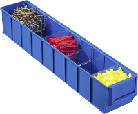 Allit 456560 Zichtbak Profiplus Shelfbox 500s, Blau Stapelbaar (l x b x h) 500 x 91 x 81 mm Blauw 1 stuk(s)