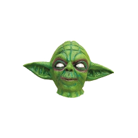 Star Wars Yoda masker van latex   groen   verkleedmasker   carnaval   volwassenen