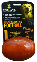 Starmark Treat Dispensing Football #95;_Large 11x8x8 Cm